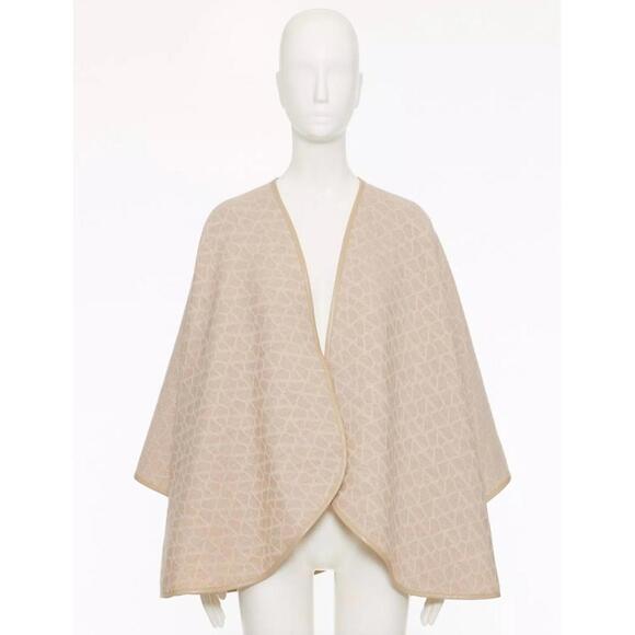Valentino Toile Iconographe Wool Poncho